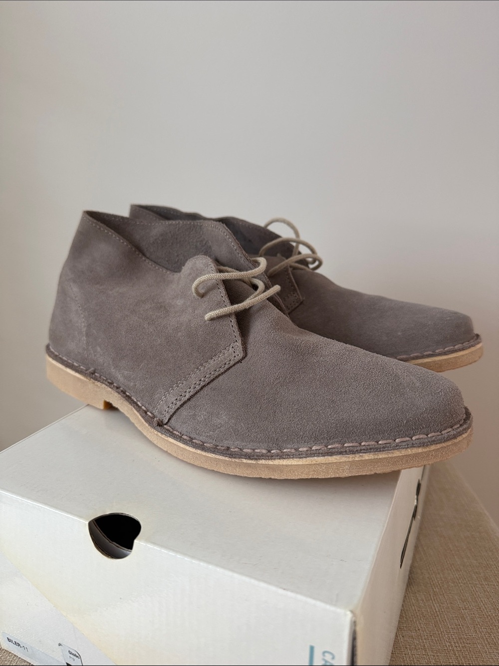 Call It Spring Men’s Gray Suede Chukka Boots